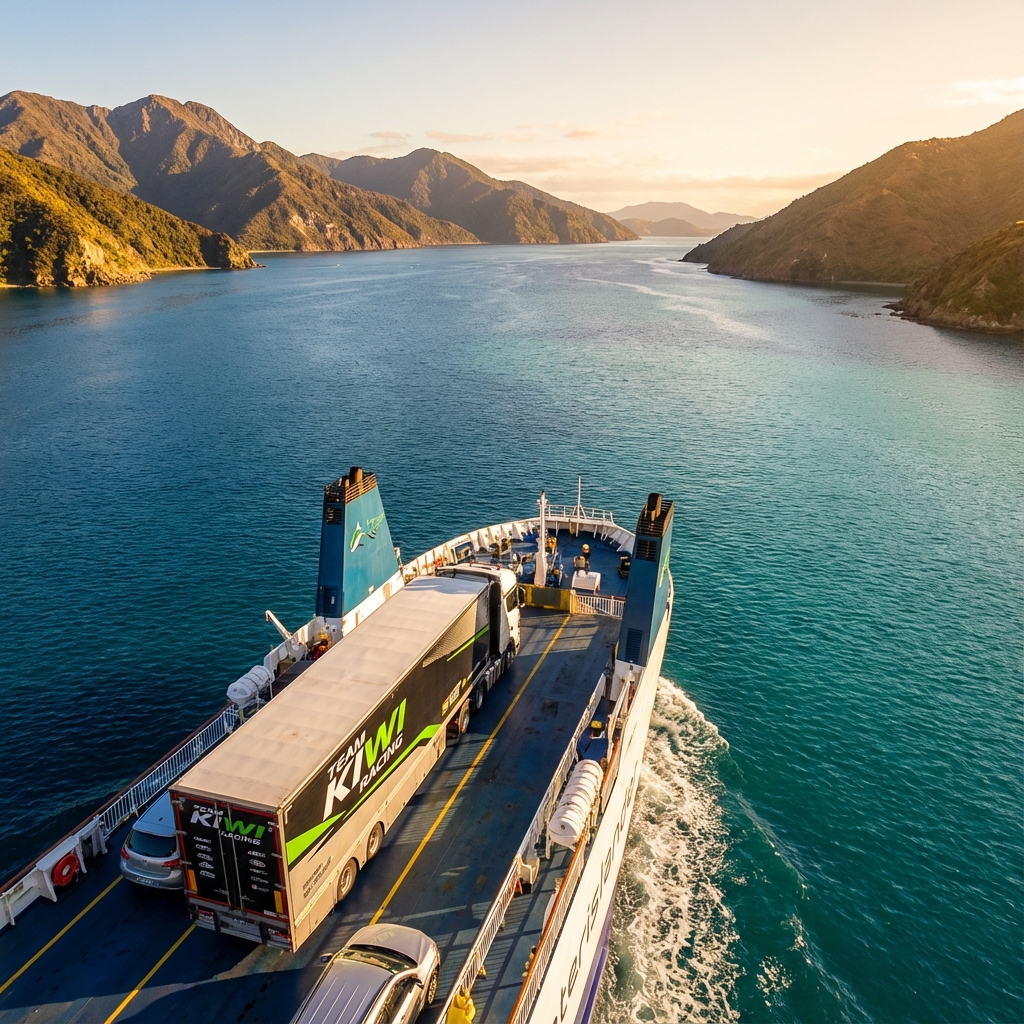 Ferry crossing Cook Strait